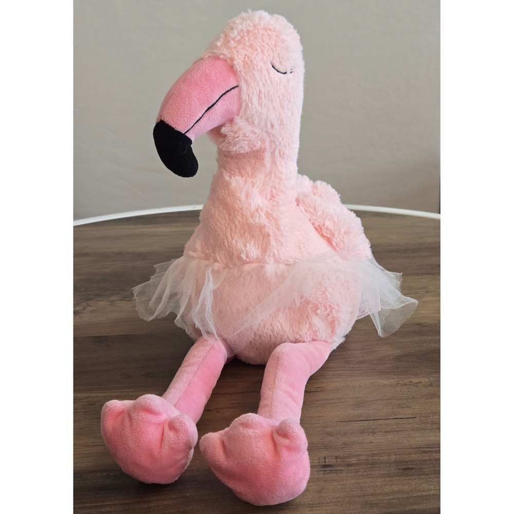Cozy Hugs Pink Flamingo Ballerina Microwaveable Heating Cooling Plush Toy 19"
